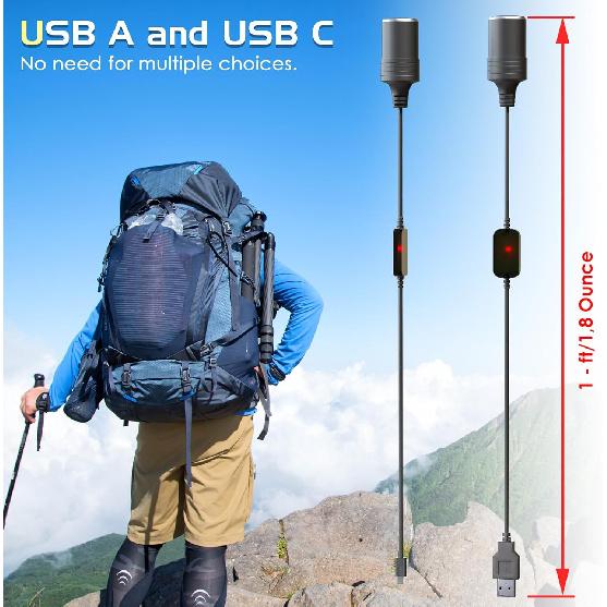 USB to 12 Volt Adapter: 30W QC3.0 USB to Cigarette Lighter Adapter 30W PD3.0 USB C to Cigarette Lighter Adapter USB to Car Lighter Adapter USB to 12V
USB to 12 Volt Adapter: 30W QC3.0 USB to Cigarette Lighter Adapter 30W PD3.0 USB C to Cigarette Lighter Adapter USB to Car Lighter Adapter USB to 12V