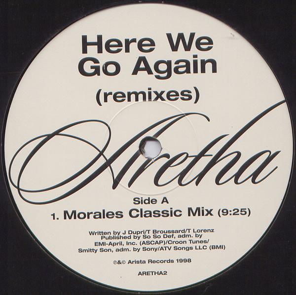 12inch Record ARETHA FRANKLIN - Here We Go Again (Remixes) ARETHA2 Arista 1998 UK Dance & Electronica Used
12inch Record ARETHA FRANKLIN - Here We Go Again (Remixes) ARETHA2 Arista 1998 UK Dance & Electronica Used