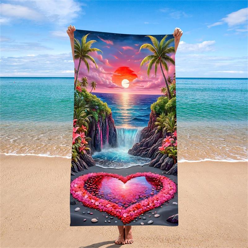 1PC Aesthetic Ocean Heart Waterfall Beach Towel, Large Quick Dry Towel for Vacation W40*H60(CM)
1PC Aesthetic Ocean Heart Waterfall Beach Towel, Large Quick Dry Towel for Vacation W40*H60(CM)