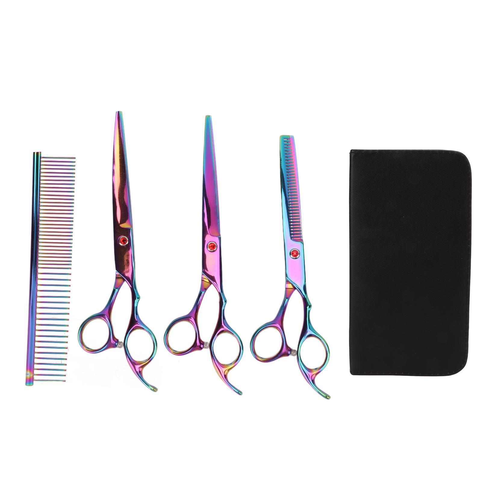 Dog Grooming Scissors Kit Professional Stainless Steel Hairdressing Shears Set for Men Women Pets Ho
Dog Grooming Scissors Kit Professional Stainless Steel Hairdressing Shears Set for Men Women Pets Ho
