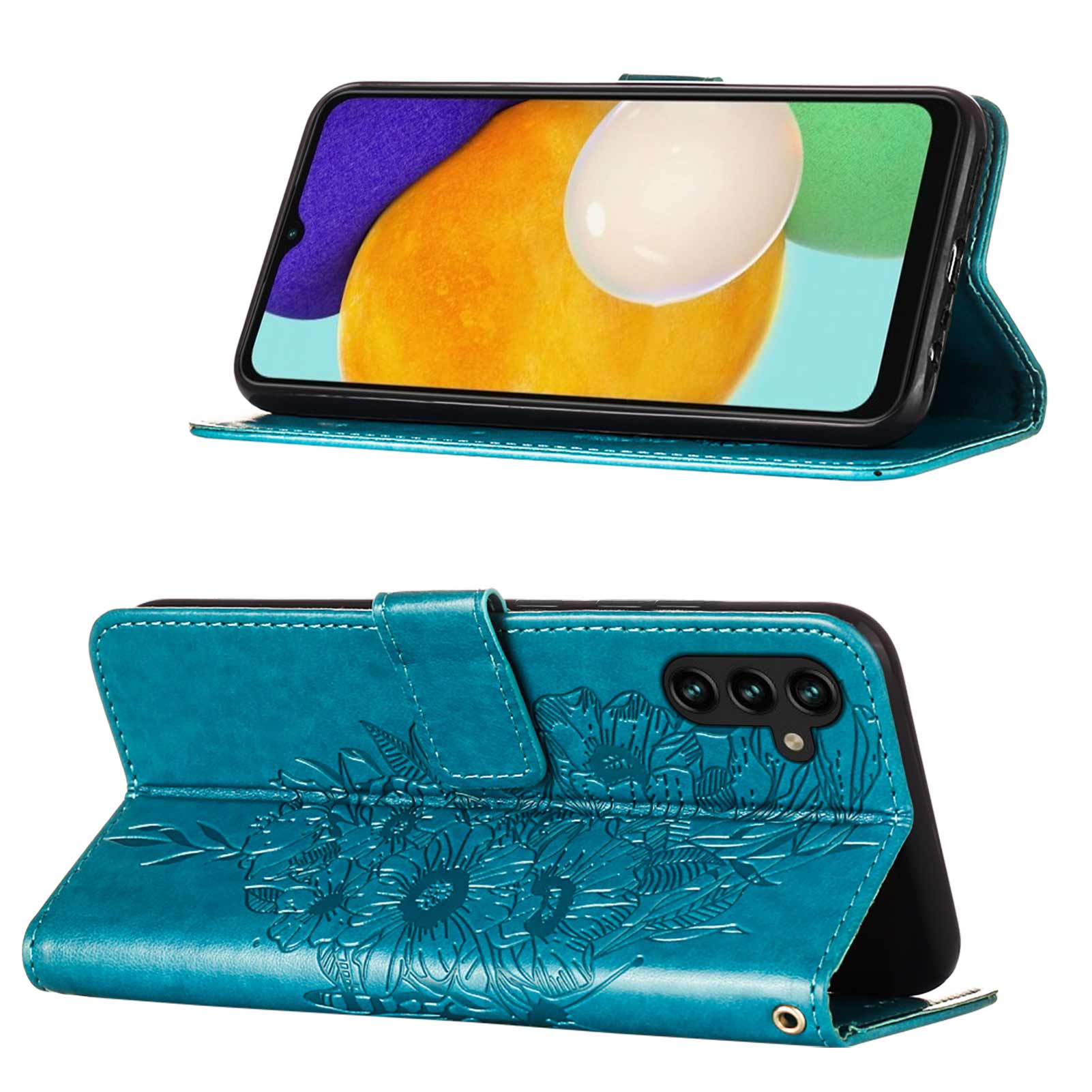 For Samsung Galaxy A54 5G Wallet Case with Wrist Strap Butterfly Imprint Leather Phone Cover Blue
For Samsung Galaxy A54 5G Wallet Case with Wrist Strap Butterfly Imprint Leather Phone Cover Blue