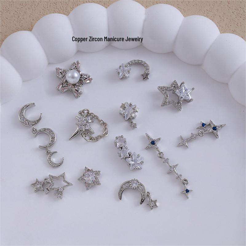 LZ Light Luxury 24 Alloy Flash Color Nail Art Rhinestone Star Design DIY Press-On Nail Accessories
LZ Light Luxury 24 Alloy Flash Color Nail Art Rhinestone Star Design DIY Press-On Nail Accessories