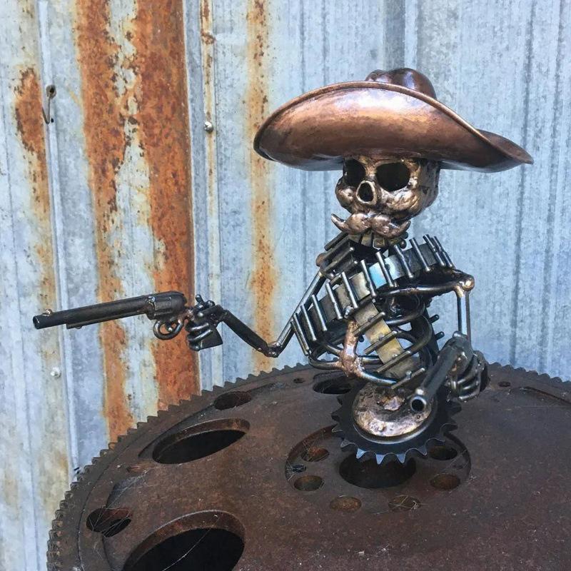 Cowboy Skull Gunslinger Metal Car Hood Ornaments Punk Car Accessories Decoration Gifts onesize
Cowboy Skull Gunslinger Metal Car Hood Ornaments Punk Car Accessories Decoration Gifts onesize