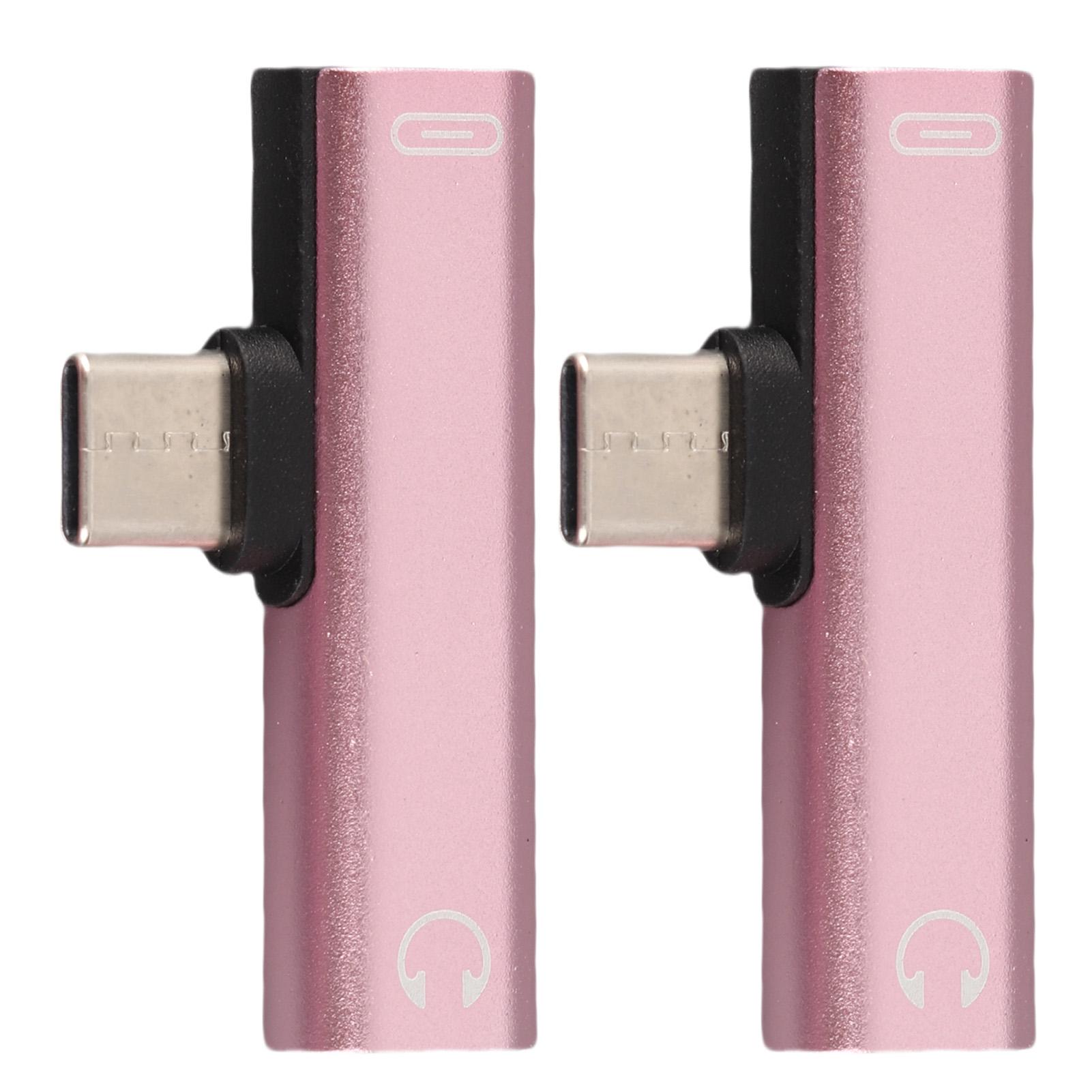 2Pcs 2 in 1 TypeC to 3.5mm Assist o Cable Charger Headset Distributor Adapter(pink ) срібний
2Pcs 2 in 1 TypeC to 3.5mm Assist o Cable Charger Headset Distributor Adapter(pink ) срібний