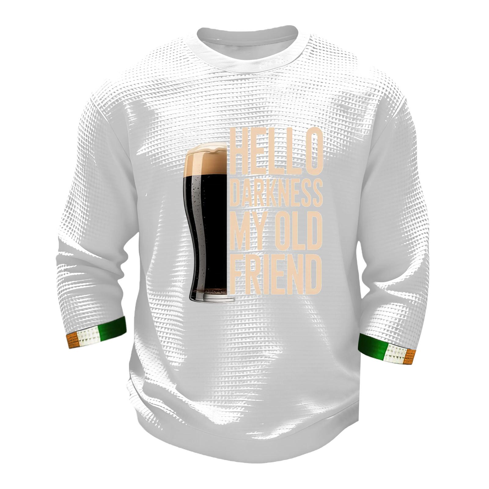 Men s Fashion Long Sleeve T-Shirt St. Patrick s Day Shirt XL білий
Men s Fashion Long Sleeve T-Shirt St. Patrick s Day Shirt XL білий