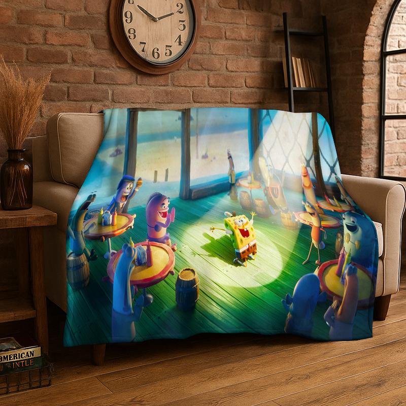 Cartoon S-SpongeBob Patrick Star Flannel Blanket Soft Warm Throw Blanket for Bedroom Living Room Bed Travel Camping Picnic Kid 75x90cm
Cartoon S-SpongeBob Patrick Star Flannel Blanket Soft Warm Throw Blanket for Bedroom Living Room Bed Travel Camping Picnic Kid 75x90cm