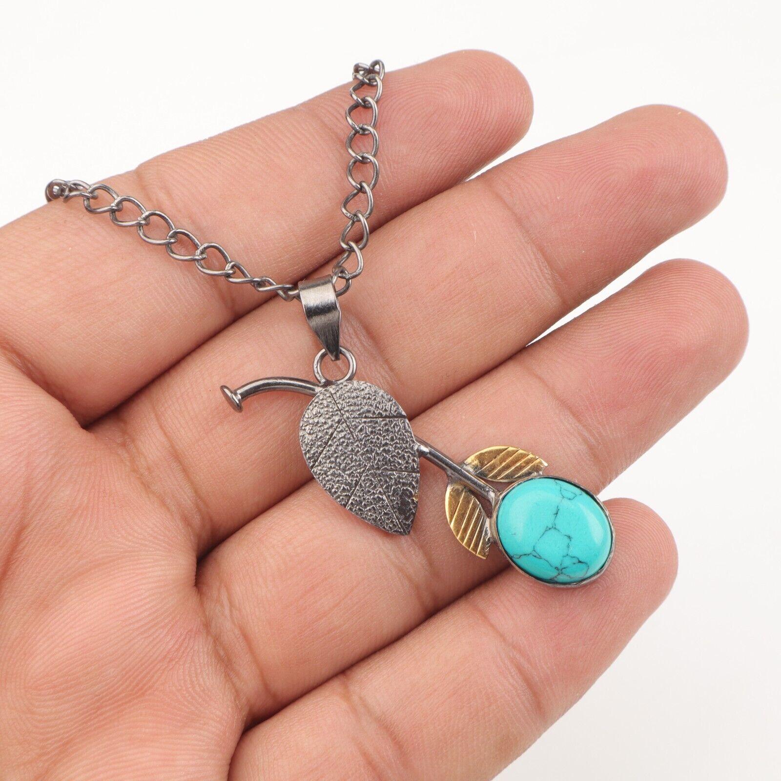 Rare Blue Copper Turquoise Pendant 925 Fine Silver Gemstone Jewelry Gift For Mom PP-55-37
Rare Blue Copper Turquoise Pendant 925 Fine Silver Gemstone Jewelry Gift For Mom PP-55-37