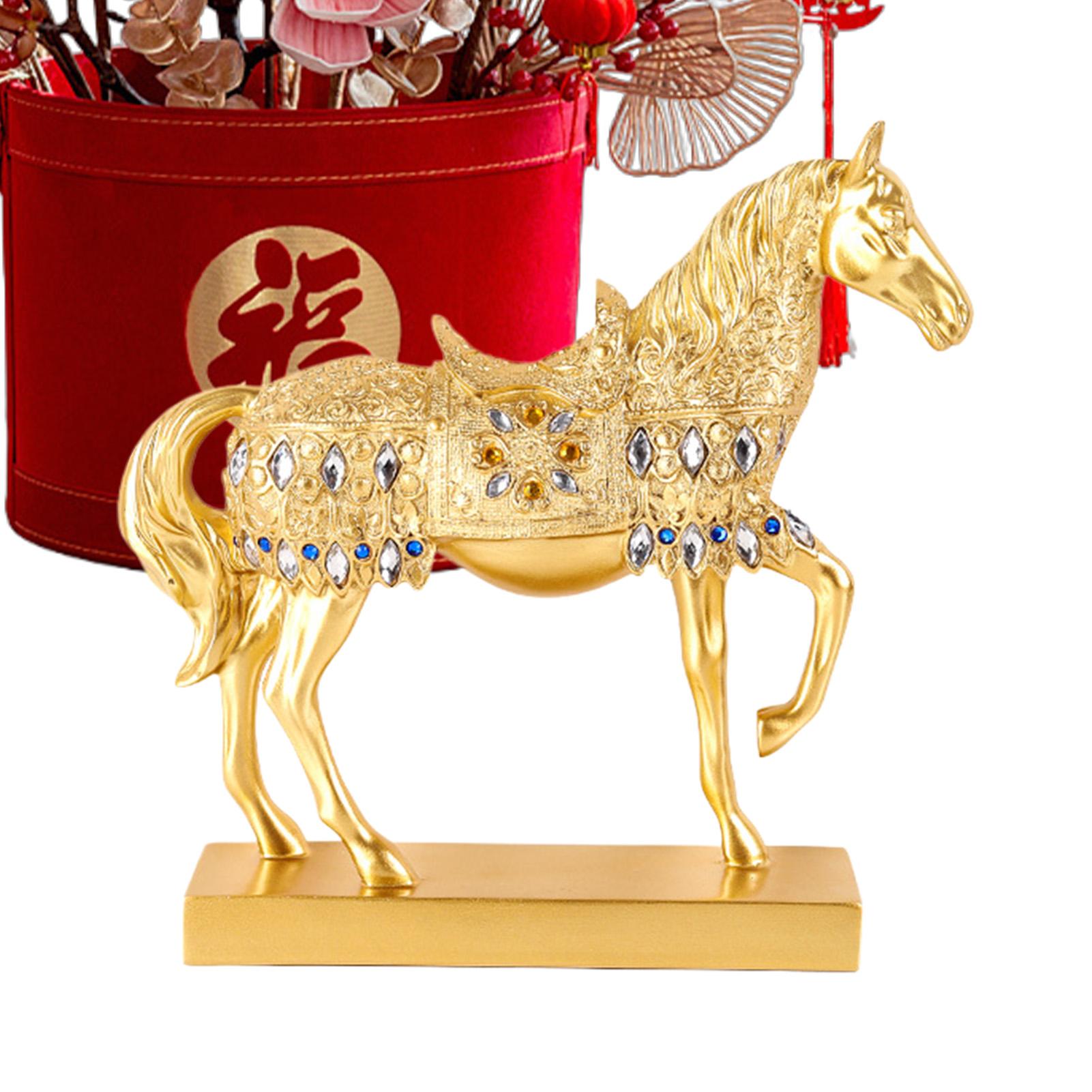 2026 Horse Year Ornament Blessing Horse Table Decoration Resin Golden Horse Figurine Good Luck Good Fortune Home Decor China Mainland
2026 Horse Year Ornament Blessing Horse Table Decoration Resin Golden Horse Figurine Good Luck Good Fortune Home Decor China Mainland