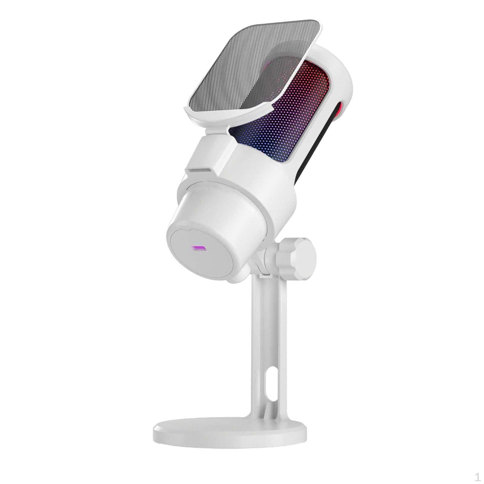 USB Мікрофон Кардіоїдний Конденсаторний з , RGB Регулюванням Кута Комп ютерний Мікрофон PC Ігровий білий
USB Мікрофон Кардіоїдний Конденсаторний з , RGB Регулюванням Кута Комп ютерний Мікрофон PC Ігровий білий