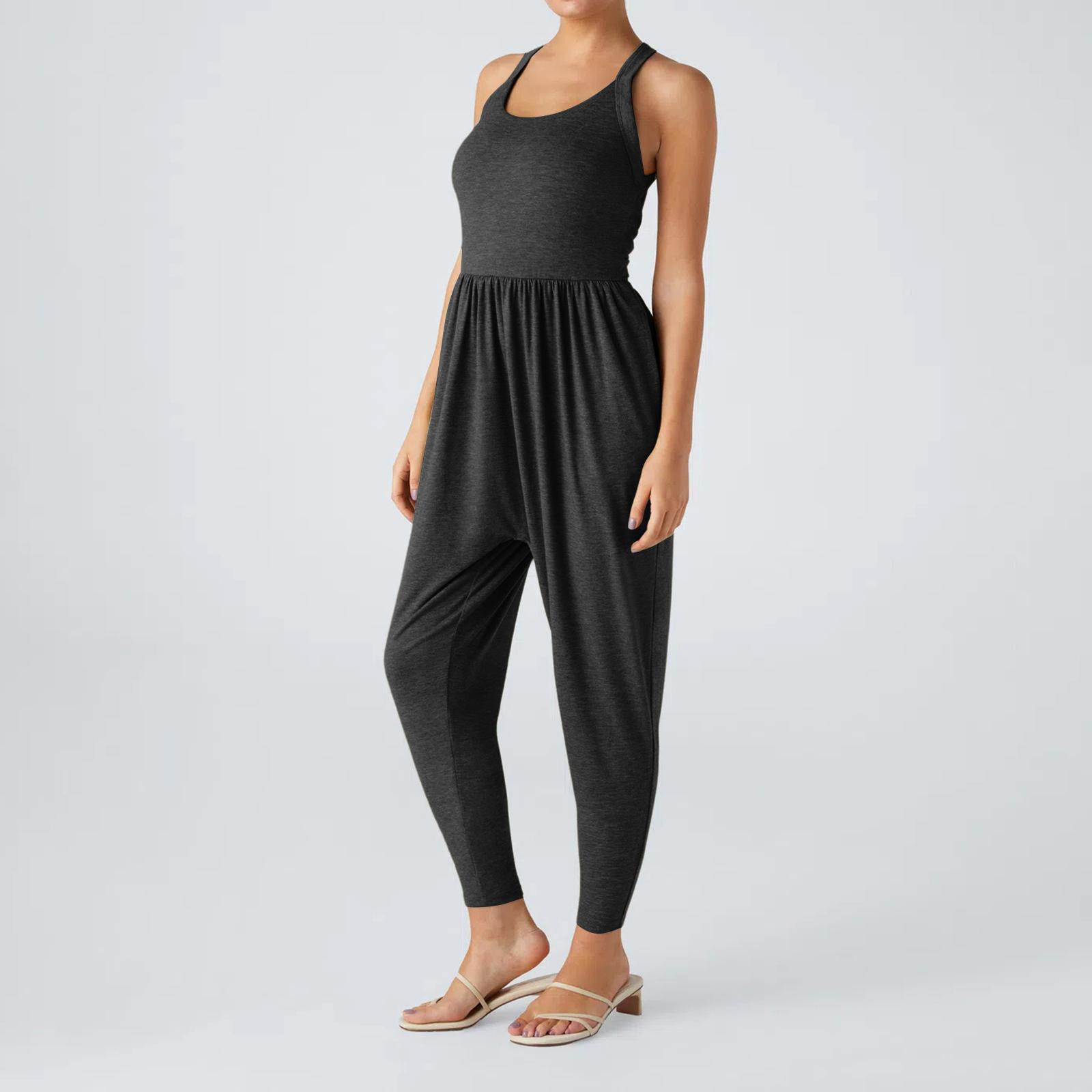 Women s Color Strap Sexy Cinching And Hip Lifting Jumpsuit S чёрный
Women s Color Strap Sexy Cinching And Hip Lifting Jumpsuit S чёрный