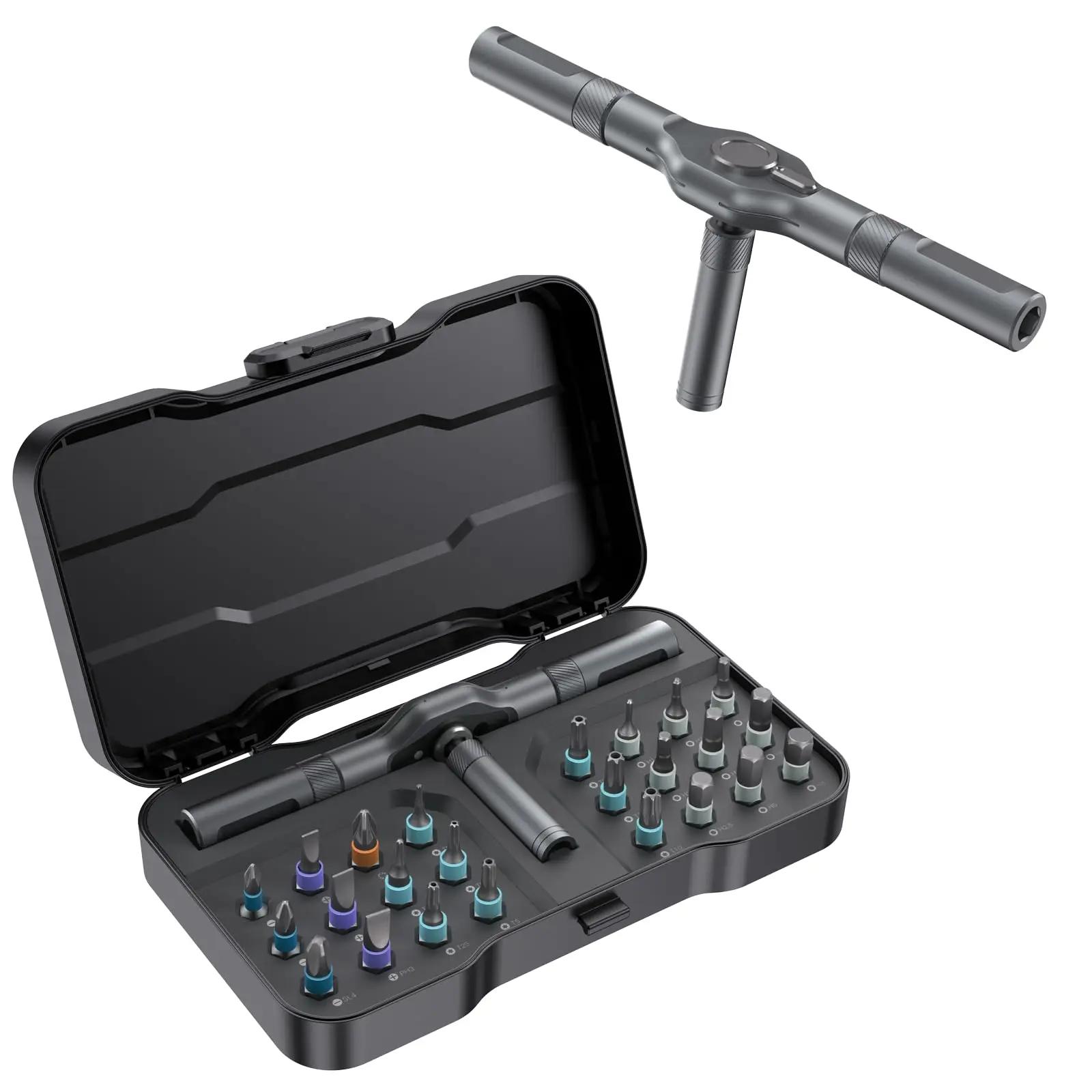 Galacok 24/66 in 1 Precision Magnetic Ratchet Screwdriver Set Detachable T-handle Magnetizer Fix Furniture Electronics & Bicycle
Galacok 24/66 in 1 Precision Magnetic Ratchet Screwdriver Set Detachable T-handle Magnetizer Fix Furniture Electronics & Bicycle