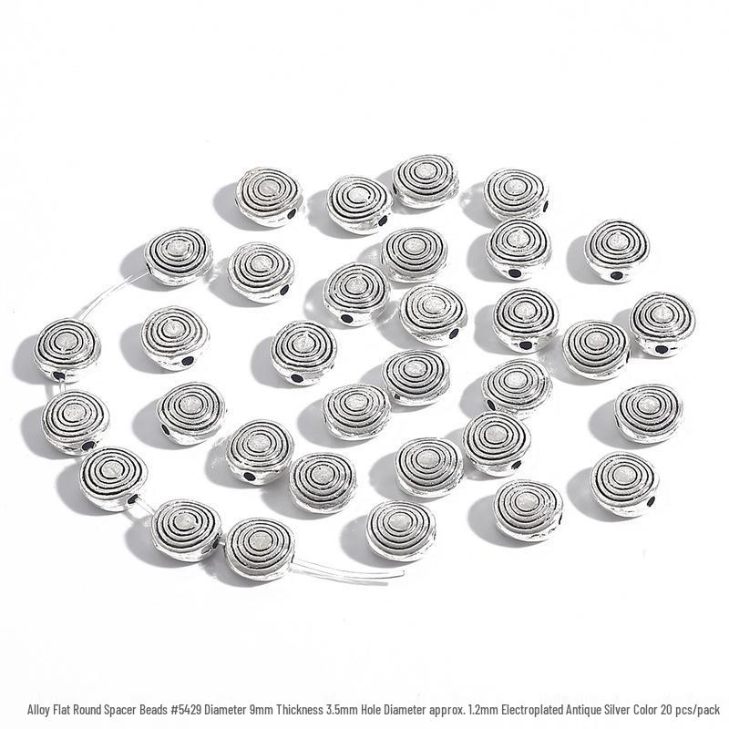 Бусины-разделители ручной работы из сплава, плоские круглые, для изготовления ювелирных изделий своими руками, браслетов, ожерелий, соединительные пряжки, материалы и аксессуары Electroplated Antique Silver
Бусины-разделители ручной работы из сплава, плоские круглые, для изготовления ювелирных изделий своими руками, браслетов, ожерелий, соединительные пряжки, материалы и аксессуары Electroplated Antique Silver