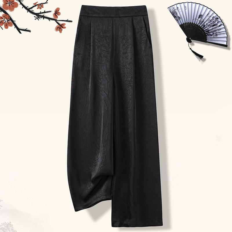 Spring & Autumn High-Waisted Wide-Leg Pants for Middle-Aged Women - Casual, Loose, Drape Design 3XL (63-70 kg) чорний
Spring & Autumn High-Waisted Wide-Leg Pants for Middle-Aged Women - Casual, Loose, Drape Design 3XL (63-70 kg) чорний