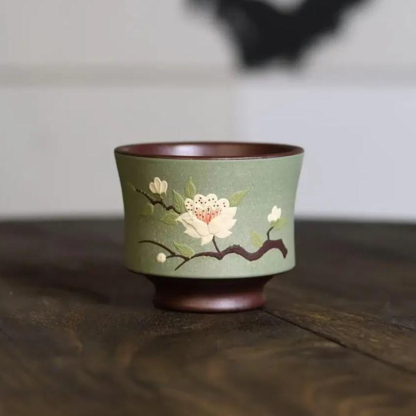 160ml Yixing Zisha Color Clay High Foot Teacup Handmade Tea Bowl Tea Pair Tea-tasting Fragrance Cup Jianzhan Master Cups For Tea
160ml Yixing Zisha Color Clay High Foot Teacup Handmade Tea Bowl Tea Pair Tea-tasting Fragrance Cup Jianzhan Master Cups For Tea