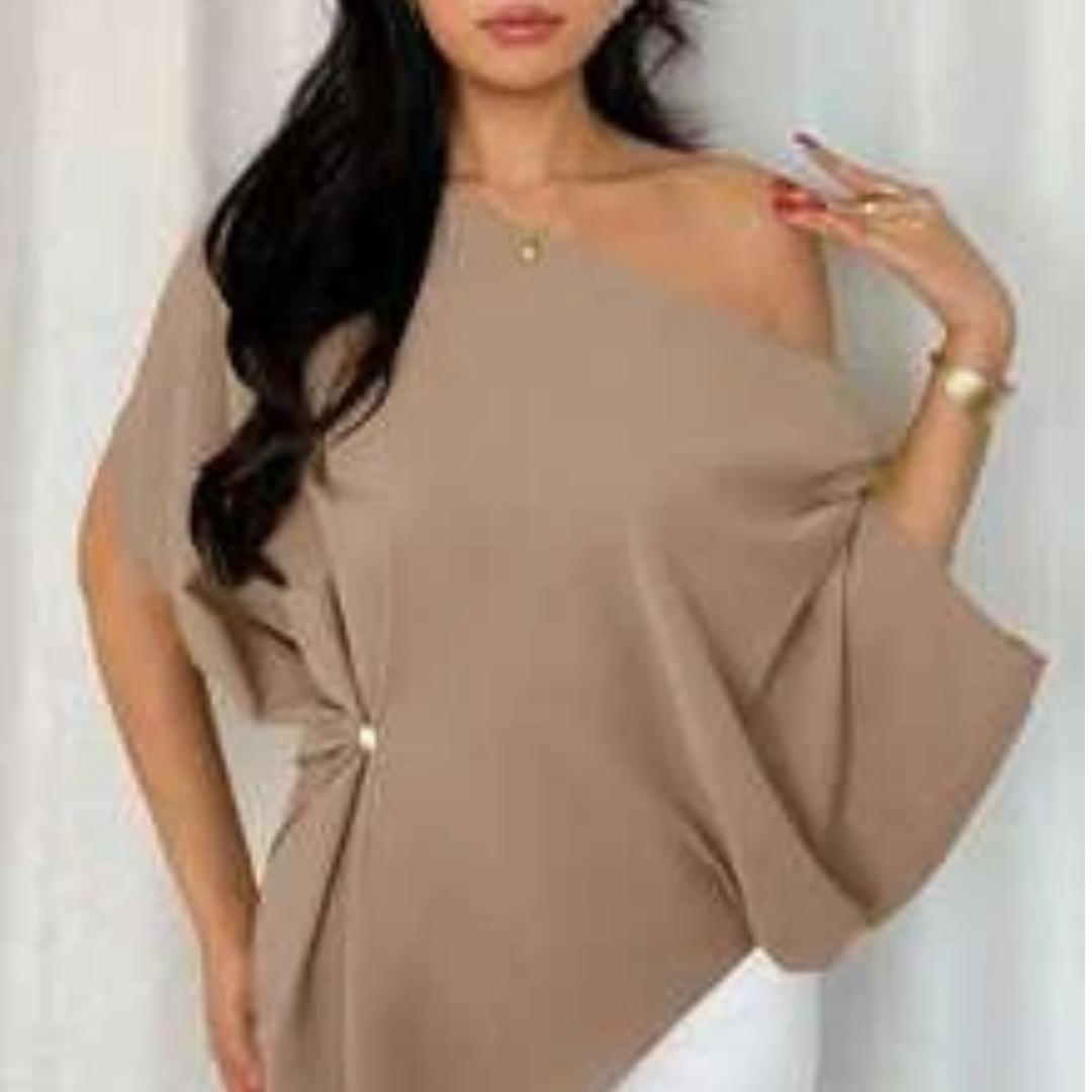 2026 Off Shoulder Shirt For Women In Spring And Summer Slimming Down With Bat Sleeves Top T-shirt L
2026 Off Shoulder Shirt For Women In Spring And Summer Slimming Down With Bat Sleeves Top T-shirt L