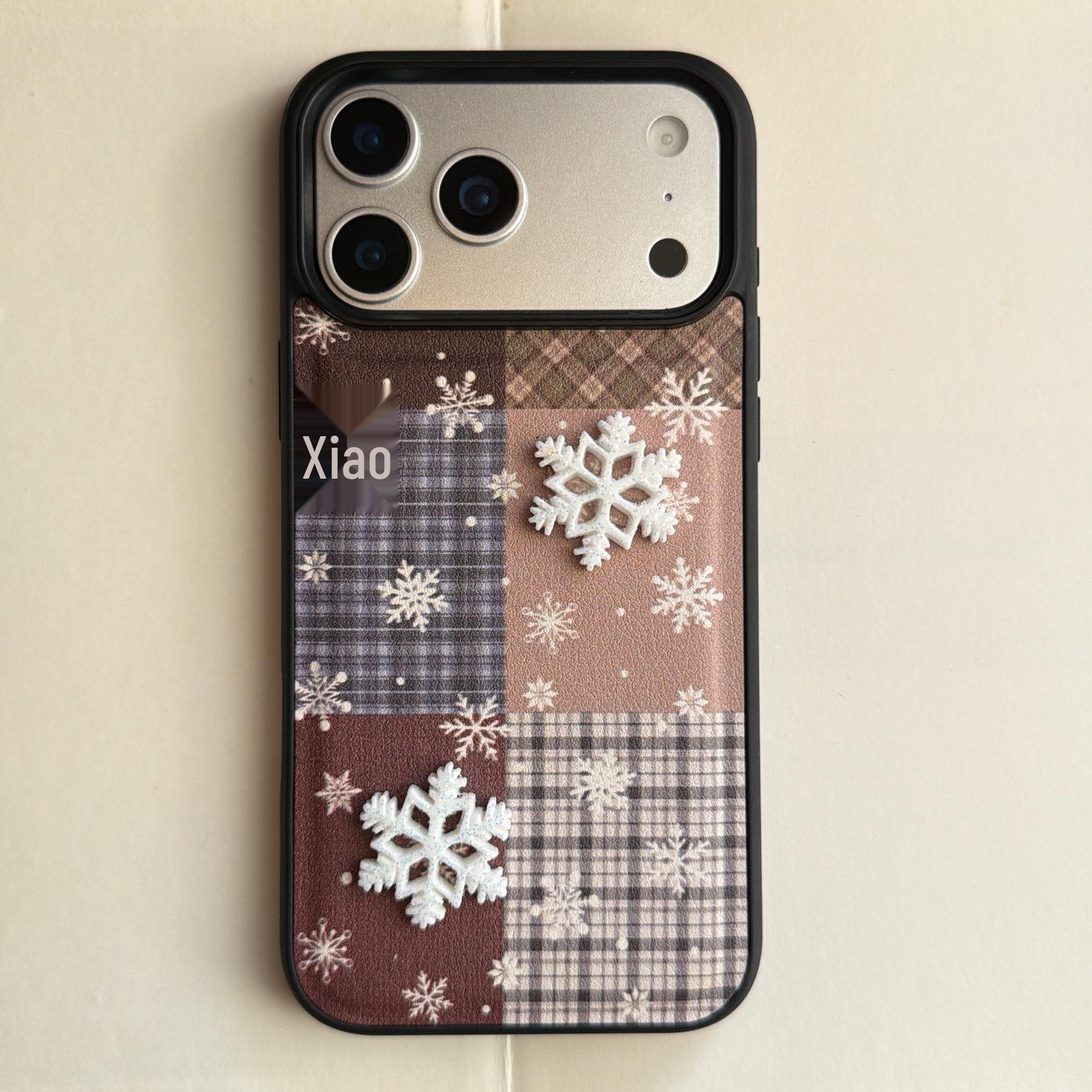 Trendy Magnetic Leather Texture Plaid Snowflake Drop-proof Case for Apple iPhone 17 Pro Max/16/15. iPhone 16 Pro Max
Trendy Magnetic Leather Texture Plaid Snowflake Drop-proof Case for Apple iPhone 17 Pro Max/16/15. iPhone 16 Pro Max