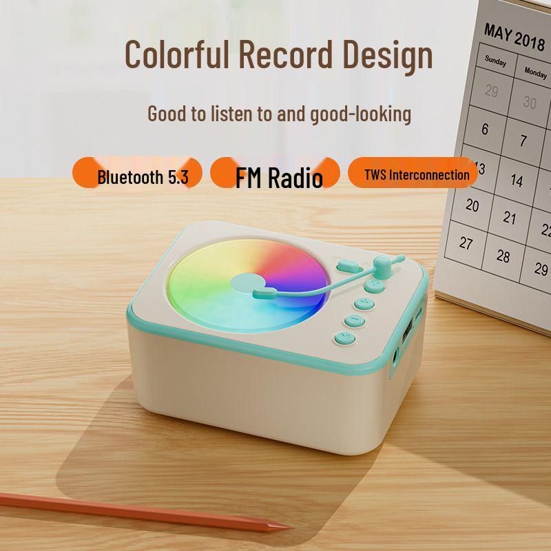 Retro Mini Bluetooth Speaker - Desktop Wireless CD Player Ornament and Birthday Gift слонова кістка
Retro Mini Bluetooth Speaker - Desktop Wireless CD Player Ornament and Birthday Gift слонова кістка