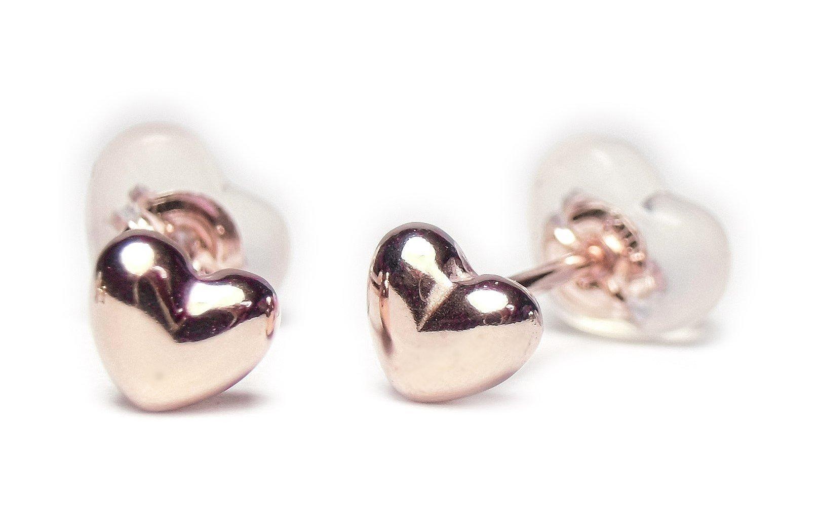 10K Pink Gold Earrings 4mm Heart T-jms (10K PG)
10K Pink Gold Earrings 4mm Heart T-jms (10K PG)