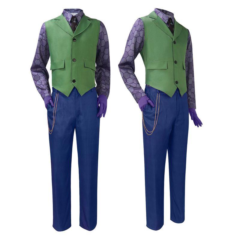Heath Clown Cosplay Horror Ball Purple Clown Costume Cosplay Outfit Set Shirt + Tie + Vest + Pants + Gloves + Chain S
Heath Clown Cosplay Horror Ball Purple Clown Costume Cosplay Outfit Set Shirt + Tie + Vest + Pants + Gloves + Chain S