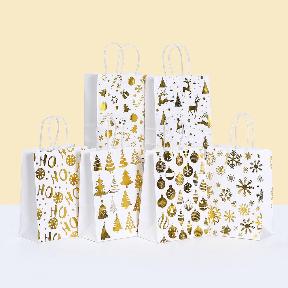 12/30pcs Merry Christmas Paper Tote Bags with Gold Foil Prints Reusable Holiday Bags for Gifts and Favors Packing Candy 12pcs&15x8x21cm
12/30pcs Merry Christmas Paper Tote Bags with Gold Foil Prints Reusable Holiday Bags for Gifts and Favors Packing Candy 12pcs&15x8x21cm
