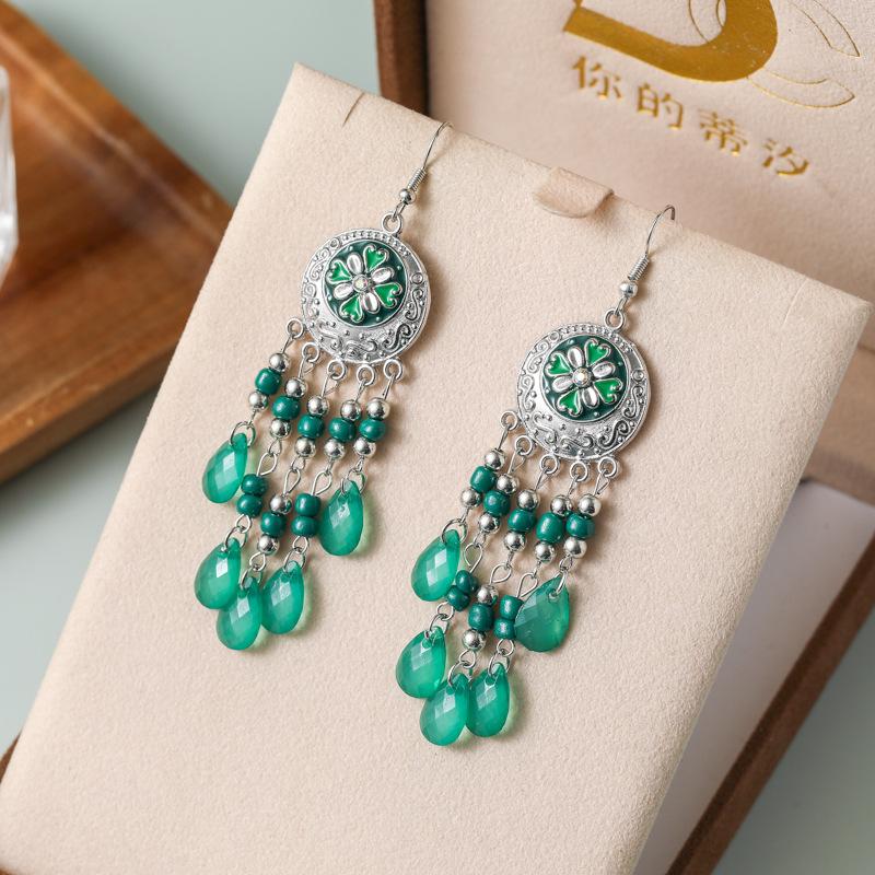 Colorful Rice Bead Water Drop Dangle Earrings for Women Bohemian Handmade Beaded Temperament Long Earring Vacation Style Jewelry
Colorful Rice Bead Water Drop Dangle Earrings for Women Bohemian Handmade Beaded Temperament Long Earring Vacation Style Jewelry