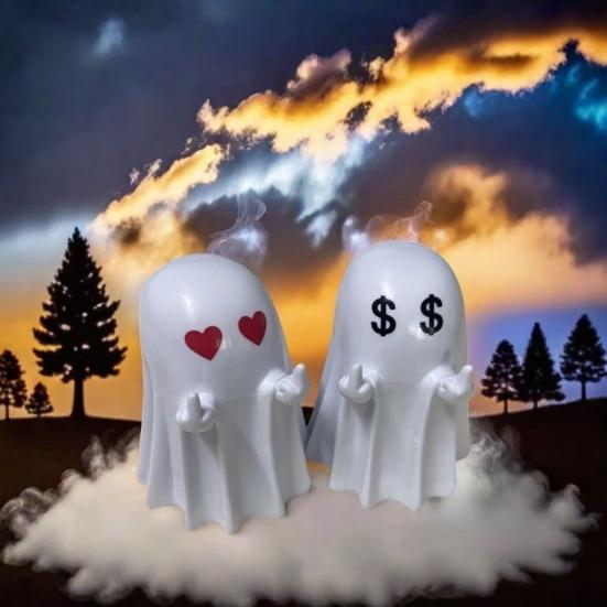 Halloween Ghost Figurine Middle Finger Ghost Ornament Resin Flip The Bird Ghost Statue for Desk Home Office Bathroom B
Halloween Ghost Figurine Middle Finger Ghost Ornament Resin Flip The Bird Ghost Statue for Desk Home Office Bathroom B