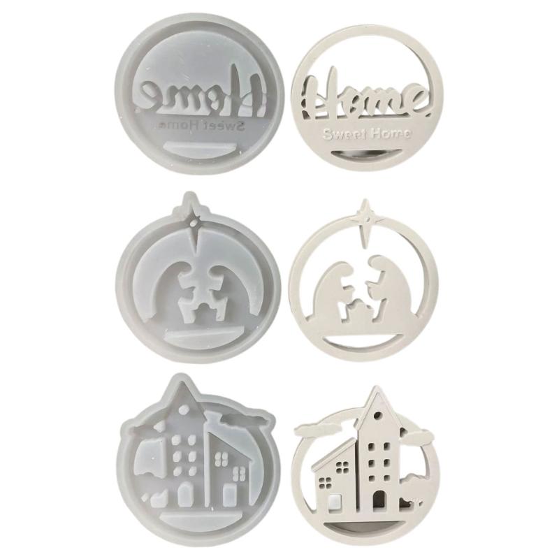 Cloud House Silicone Molds Rings Sweet Home Hanging Ornament Mould Plaster Molds for Festival Table Home Decorations
Cloud House Silicone Molds Rings Sweet Home Hanging Ornament Mould Plaster Molds for Festival Table Home Decorations