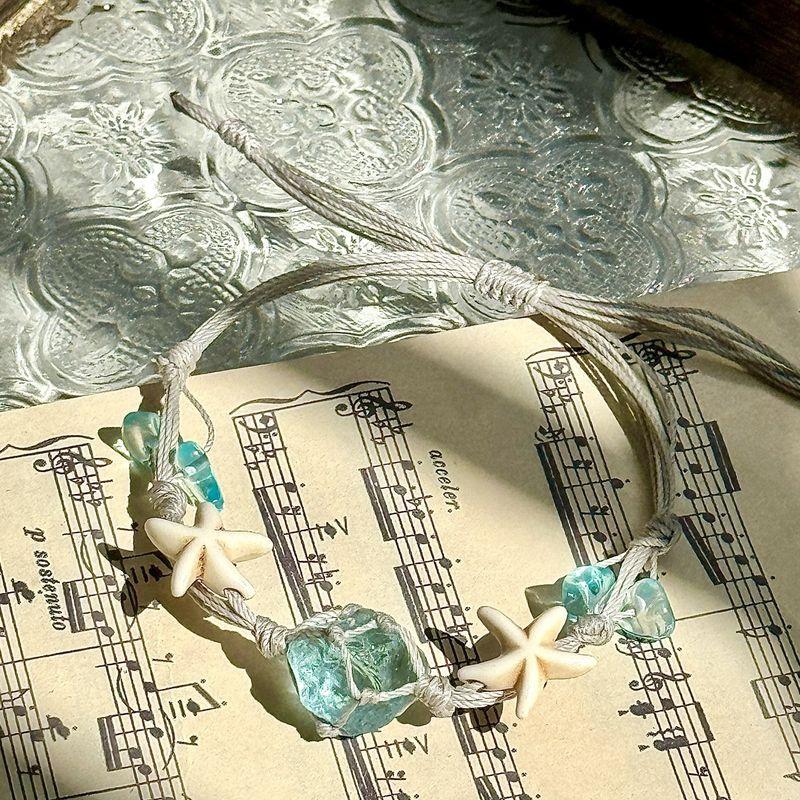 Браслет из кристаллов Soul Collision, браслет-шнурок на запястье, макраме, магазин оригинальных товаров, легче всего сочетается с морской звездой Starfish
Браслет из кристаллов Soul Collision, браслет-шнурок на запястье, макраме, магазин оригинальных товаров, легче всего сочетается с морской звездой Starfish