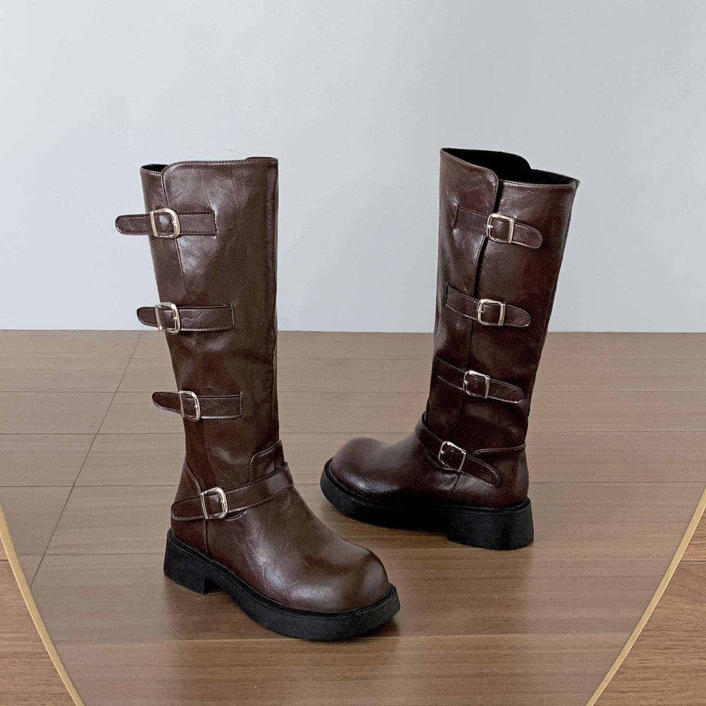 Maillard brown British platform heightening boots women s boots 2025 new autumn thin thick heel knight boots 35 коричневый
Maillard brown British platform heightening boots women s boots 2025 new autumn thin thick heel knight boots 35 коричневый