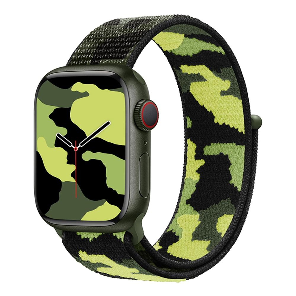 For Apple Watch Series 10 42mm/9 8 7 41mm/6 5 4 SE SE (2022) SE (2023) 40mm/3 2 1 38mm Camouflage Nylon Watch Strap Replacement Adjustable Wrist Band Army Green
For Apple Watch Series 10 42mm/9 8 7 41mm/6 5 4 SE SE (2022) SE (2023) 40mm/3 2 1 38mm Camouflage Nylon Watch Strap Replacement Adjustable Wrist Band Army Green