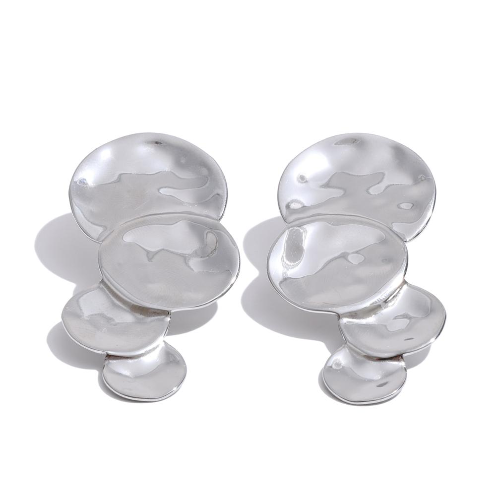 Yhpup Stainless Steel Metal Round Big Stud Earrings PVD Plated Waterproof Daily Versatile Casual Statement Jewelry Wholesale
Yhpup Stainless Steel Metal Round Big Stud Earrings PVD Plated Waterproof Daily Versatile Casual Statement Jewelry Wholesale