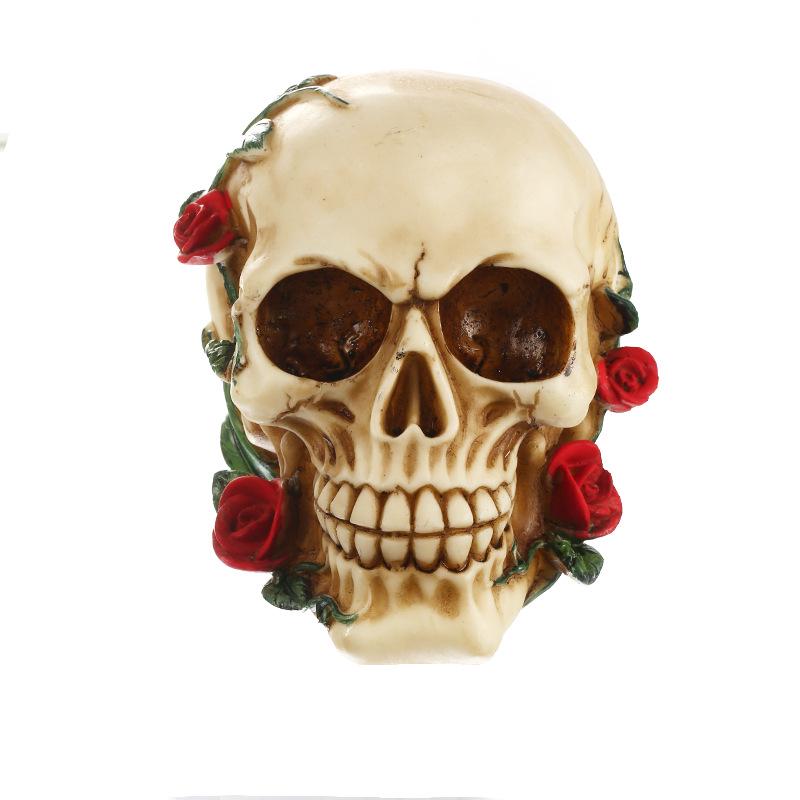 Resin Skull with Rose Flowers Decorative Ornament - Home Living Room Decoration Office Desk Unique Gothic Style Home Decor
Resin Skull with Rose Flowers Decorative Ornament - Home Living Room Decoration Office Desk Unique Gothic Style Home Decor