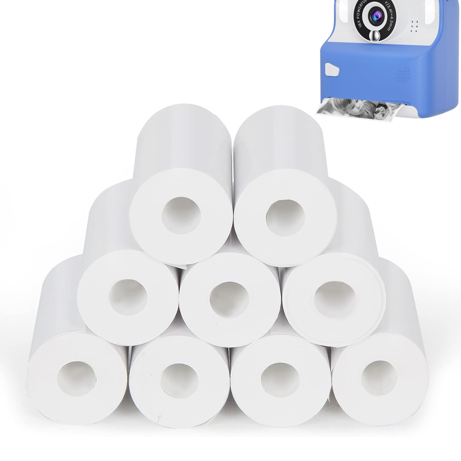 Заправний папір для камери для друку. Дитяча камера. Іграшкова камера. Термопапір. Фотопринтер. Рулон термопаперу. Заправний папір для камери. Набір із 9 рулонів. білий
Заправний папір для камери для друку. Дитяча камера. Іграшкова камера. Термопапір. Фотопринтер. Рулон термопаперу. Заправний папір для камери. Набір із 9 рулонів. білий