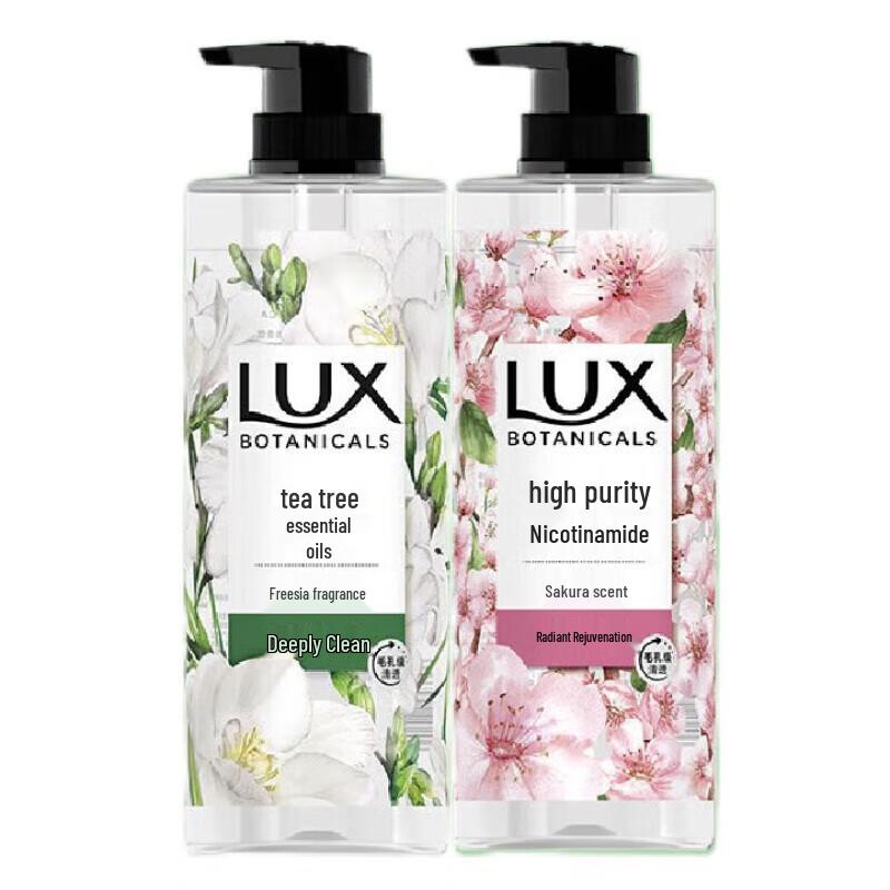 Lux Botanical Essential Oil Shower Gel, Freesia & Cherry Blossom (2x750g)
Lux Botanical Essential Oil Shower Gel, Freesia & Cherry Blossom (2x750g)