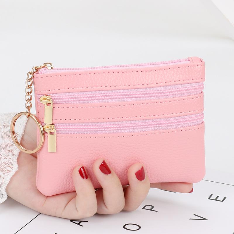Fashion Women Wallet Clutch Three Zip Female Short Small Coin Purse Newest Brand Design Soft Mini Card Holder Wallet Money Bag
Fashion Women Wallet Clutch Three Zip Female Short Small Coin Purse Newest Brand Design Soft Mini Card Holder Wallet Money Bag