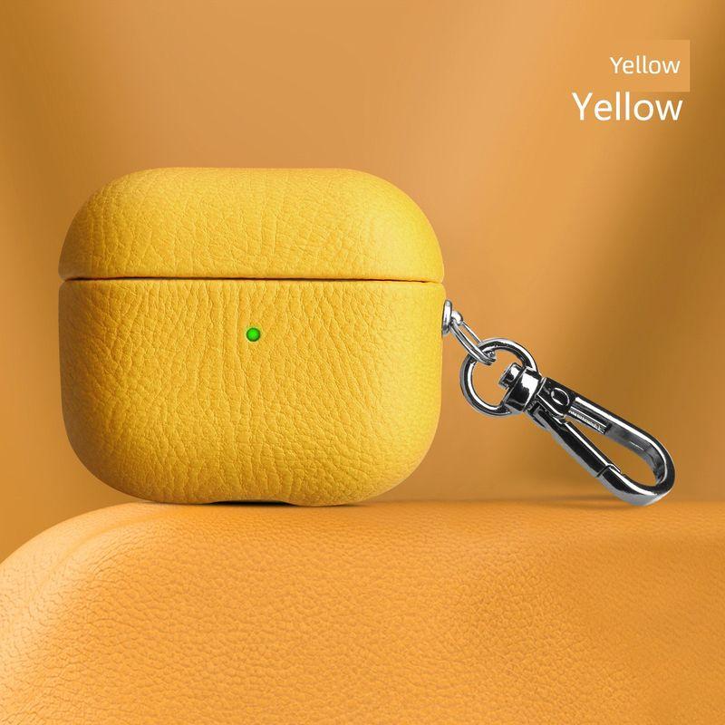 Leather Pattern Simple and High-End Business Anti-Fingerprint Earphone Sleeves All-Inclusive Top Layer Leather Quality Apple Bluetooth Earbuds Case Airpods 4 Yellow
Leather Pattern Simple and High-End Business Anti-Fingerprint Earphone Sleeves All-Inclusive Top Layer Leather Quality Apple Bluetooth Earbuds Case Airpods 4 Yellow