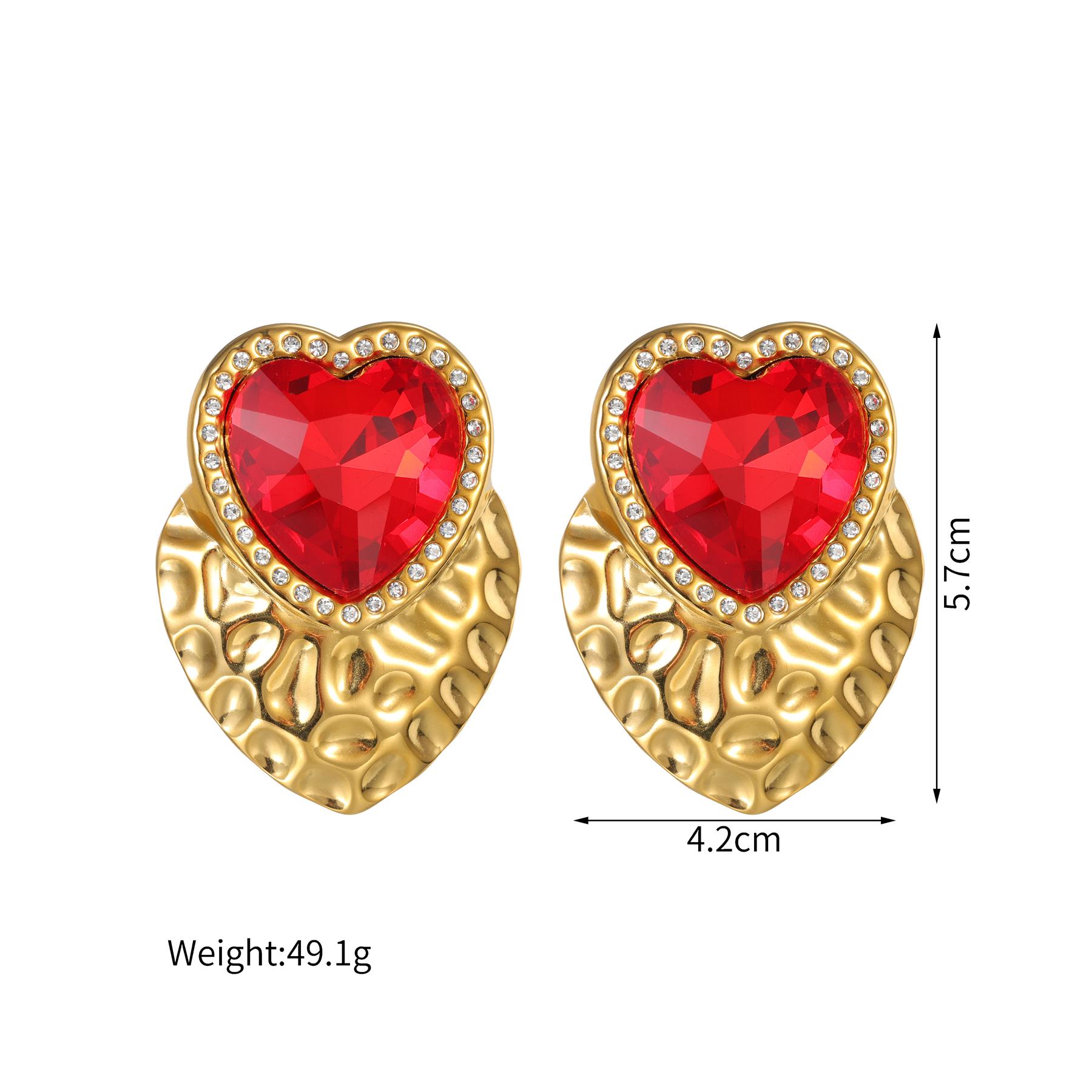 Atoztide Exaggerate Zircon Heart Earrings for Women Stainless Steel Retro Shiny Stone Butterfly Earring Birthday Jewelry Gift
Atoztide Exaggerate Zircon Heart Earrings for Women Stainless Steel Retro Shiny Stone Butterfly Earring Birthday Jewelry Gift