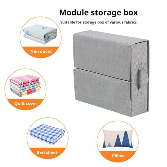 Yousheng 1/2Pcs Storage Box Organizer with Sturdy Handle Fastener Tape Design Large Capacity Foldable Sheet Set Organizer with Label 1pc темно-сірий
Yousheng 1/2Pcs Storage Box Organizer with Sturdy Handle Fastener Tape Design Large Capacity Foldable Sheet Set Organizer with Label 1pc темно-сірий