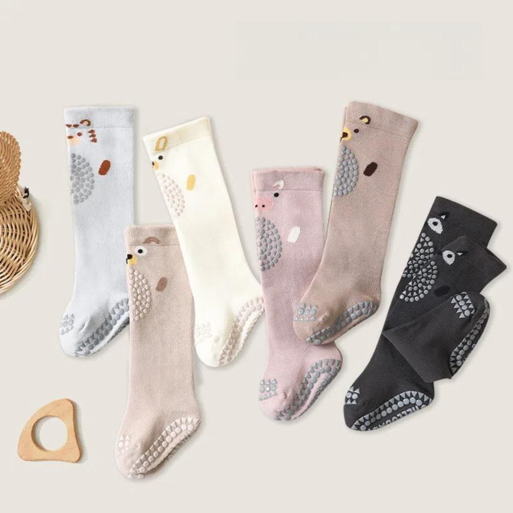 2 pairs Cartoon Animal Baby Knee Pads Socks Anti Slip Floor Stockings for Toddler M хакі
2 pairs Cartoon Animal Baby Knee Pads Socks Anti Slip Floor Stockings for Toddler M хакі