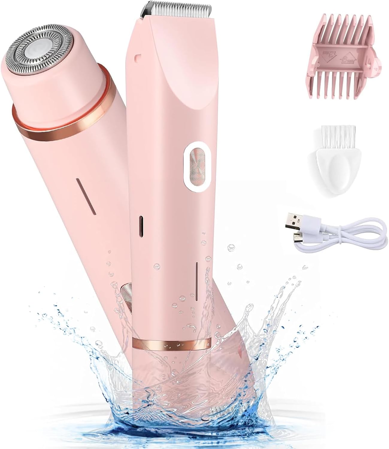 2-in-1 Electric Razor Legs Underarm Face Pubic Hairs, Rechargeable Razor Body Hair Trimme United States
2-in-1 Electric Razor Legs Underarm Face Pubic Hairs, Rechargeable Razor Body Hair Trimme United States