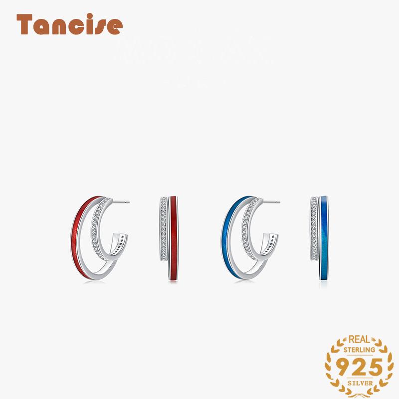 Срібні сережки Tancise 925 проби з цирконом Сережки-краплі для жінок Подарунки на весілля синій
Срібні сережки Tancise 925 проби з цирконом Сережки-краплі для жінок Подарунки на весілля синій