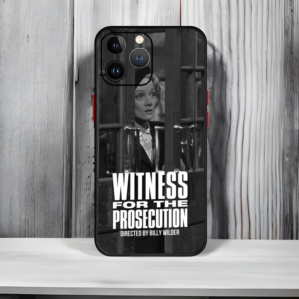 Classic Mystery Film W-Witness for the Prosecution Phone Case Black Matte Thin Phone Case For iPhone17 16 15 14 13 ProMax iphone17air
Classic Mystery Film W-Witness for the Prosecution Phone Case Black Matte Thin Phone Case For iPhone17 16 15 14 13 ProMax iphone17air