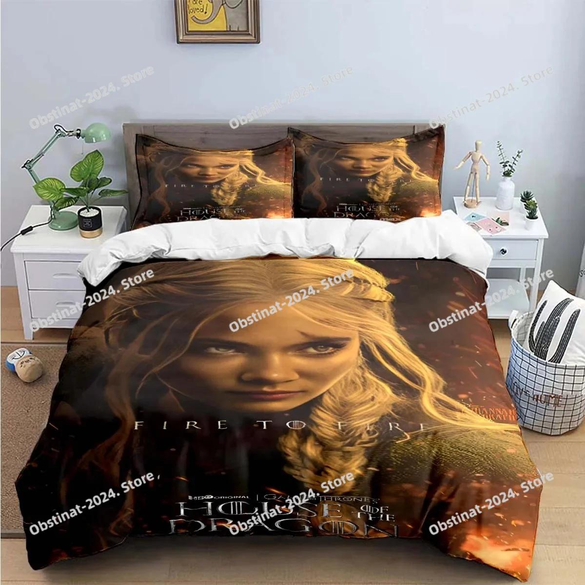 Fashion Famous Film Role House of The Dragon Beding Set Printed With Pilowcase Bed Soft Duvet Cover Single Double Quen King-Sized Dimensionsd 120*200cm Single
Fashion Famous Film Role House of The Dragon Beding Set Printed With Pilowcase Bed Soft Duvet Cover Single Double Quen King-Sized Dimensionsd 120*200cm Single