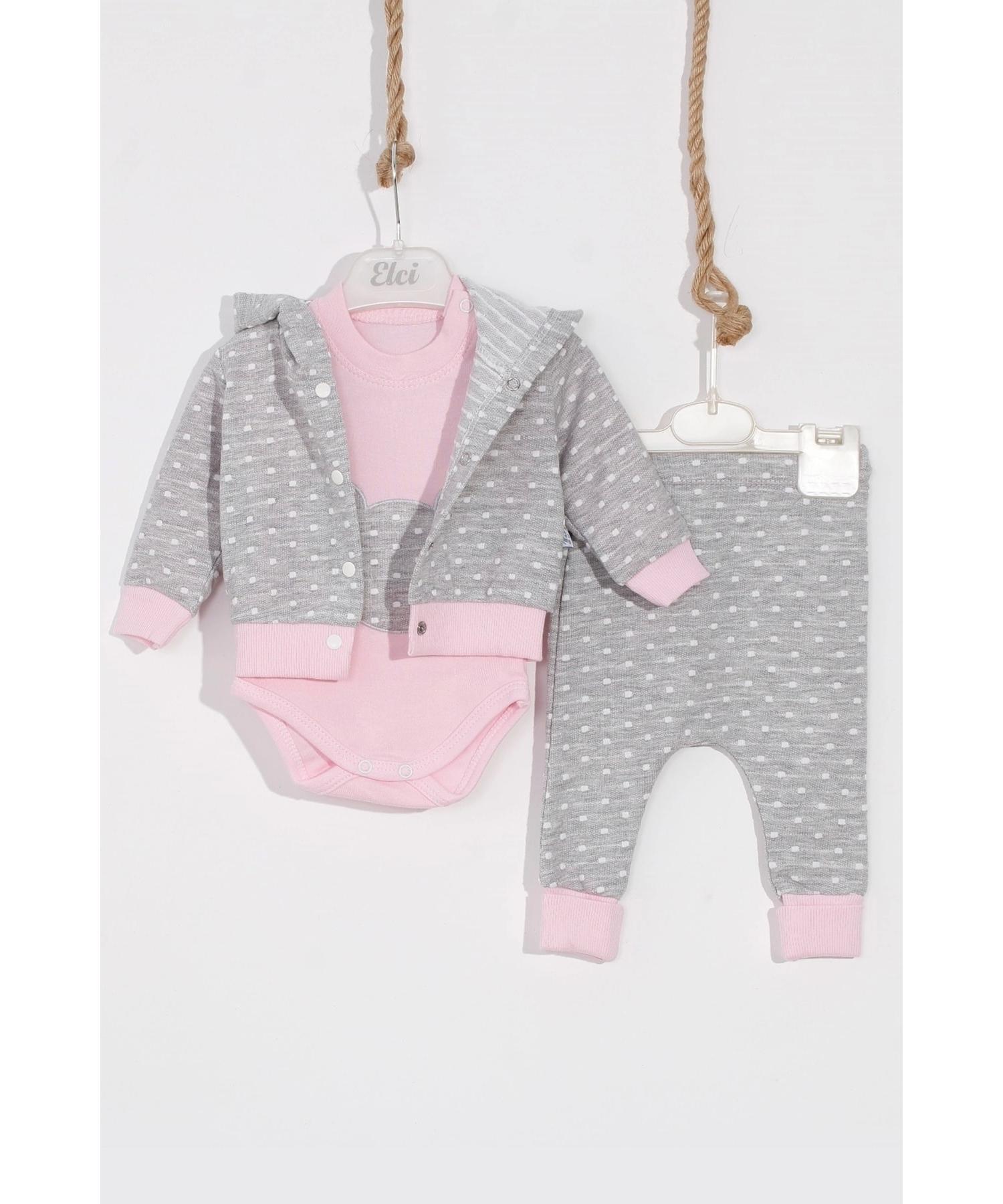 Хлопковый комплект из 2 предметов для девочки с вышивкой медведя
Хлопковый комплект из 2 предметов для девочки с вышивкой медведя