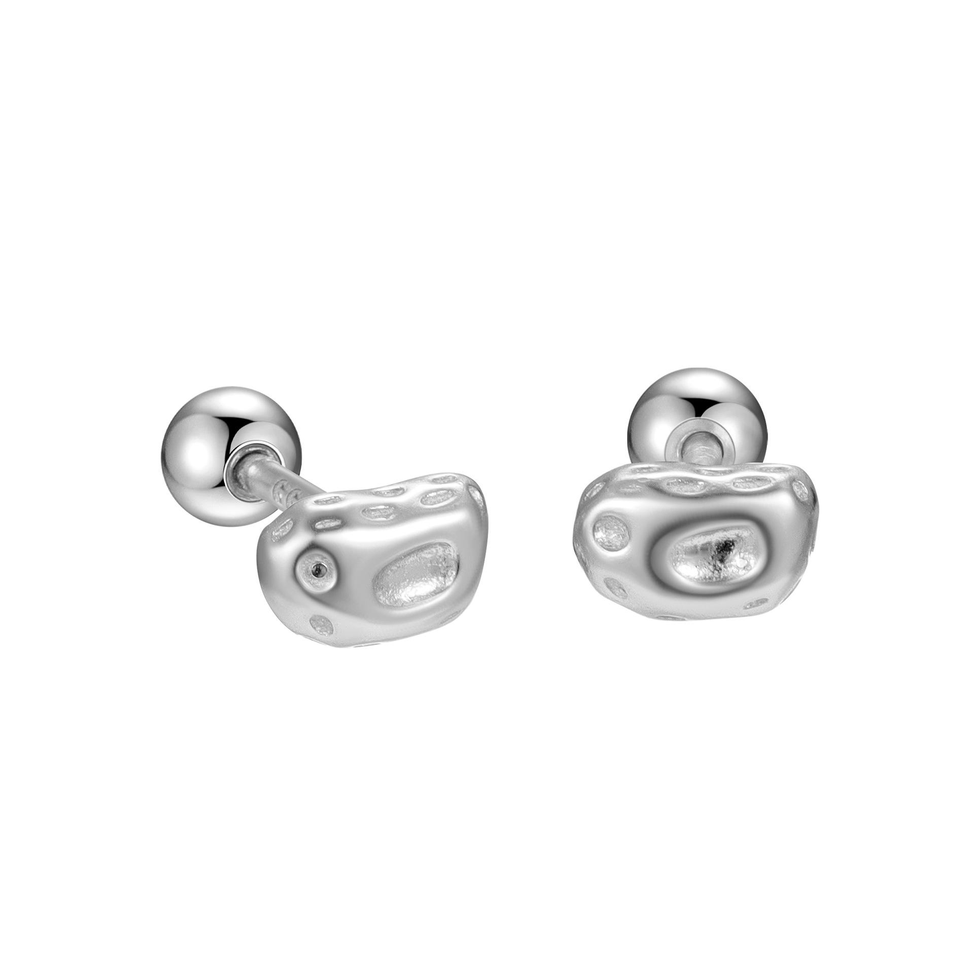 925 Sterling Silver Irregular Geometry Stud Earrings For Women Trendy Mini Ball Earrings Fine Jewelry for Daily Wear срібний
925 Sterling Silver Irregular Geometry Stud Earrings For Women Trendy Mini Ball Earrings Fine Jewelry for Daily Wear срібний