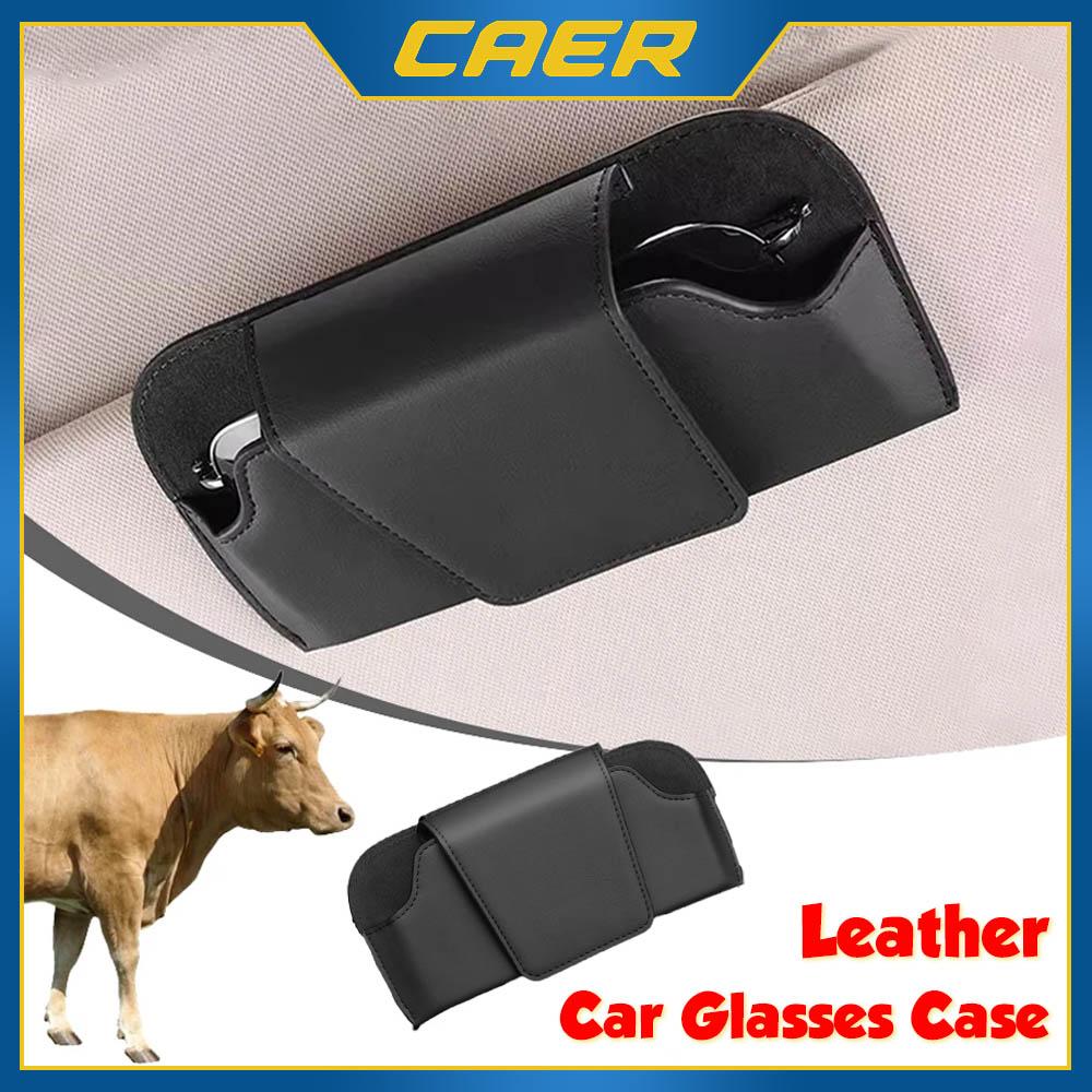 CAER Car Sun Visor Glasses Holder Premium PU Leather Wear-Resistant Sunglasses Protective Box Auto Eyeglasses Storage Case Clip
CAER Car Sun Visor Glasses Holder Premium PU Leather Wear-Resistant Sunglasses Protective Box Auto Eyeglasses Storage Case Clip