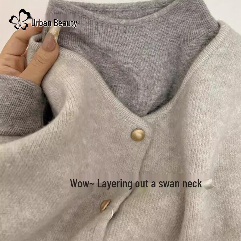 Женский вязаный топ с флисовой подкладкой и полувысоким воротником One Size (90-120 jin)
Женский вязаный топ с флисовой подкладкой и полувысоким воротником One Size (90-120 jin)