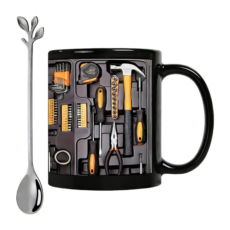Unique Toolbox Pattern Ceramic Mugs Large Capacity Ceramic Construction Nonslip Base for Safe and Humorous Drinking
Unique Toolbox Pattern Ceramic Mugs Large Capacity Ceramic Construction Nonslip Base for Safe and Humorous Drinking