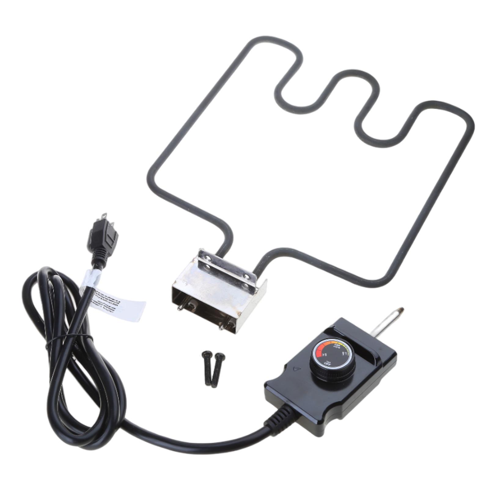 Grill Heating Element Replacement Electric Smoker Adjustable Thermostat Cord Regulator 1500W Metal Heating Element
Grill Heating Element Replacement Electric Smoker Adjustable Thermostat Cord Regulator 1500W Metal Heating Element
