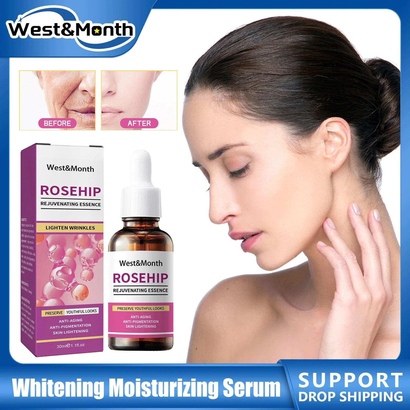 Natural Whitening Rosehip Essential Oil For Face Firming Fade Dark Spot Freckle Remove Melanin Moisturize Facial Skin Care Serum
Natural Whitening Rosehip Essential Oil For Face Firming Fade Dark Spot Freckle Remove Melanin Moisturize Facial Skin Care Serum